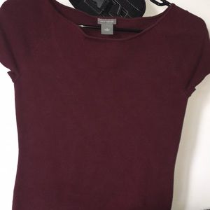 Burgundy Ann Taylor nice shirt